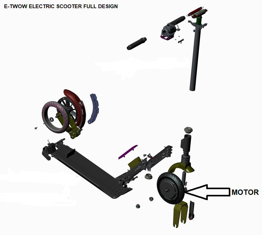 Airless front tire