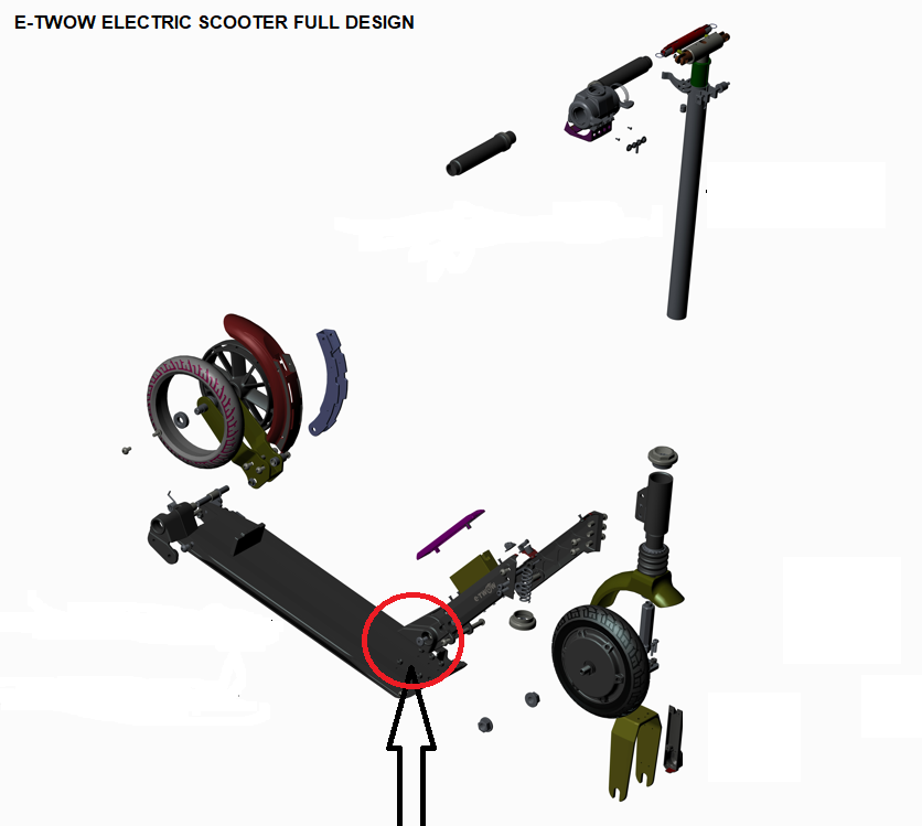 Integrated front folding ears (for E-twow models after 2019)