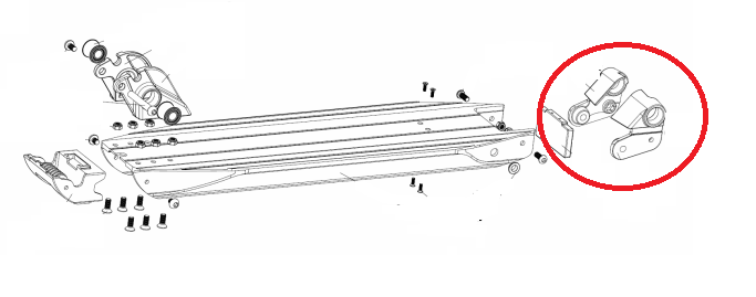 Rear folding ears